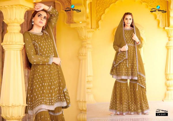 Your Choice Sapphire Festive Wear Georgette Designer Salwar Kameez